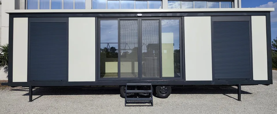 The Modern Line seen straight on, in the yard of our factory in Provatas, Serres